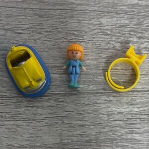 1989 COMPLETE Midge’s Bumper Car Ring Bluebird Polly Pocket